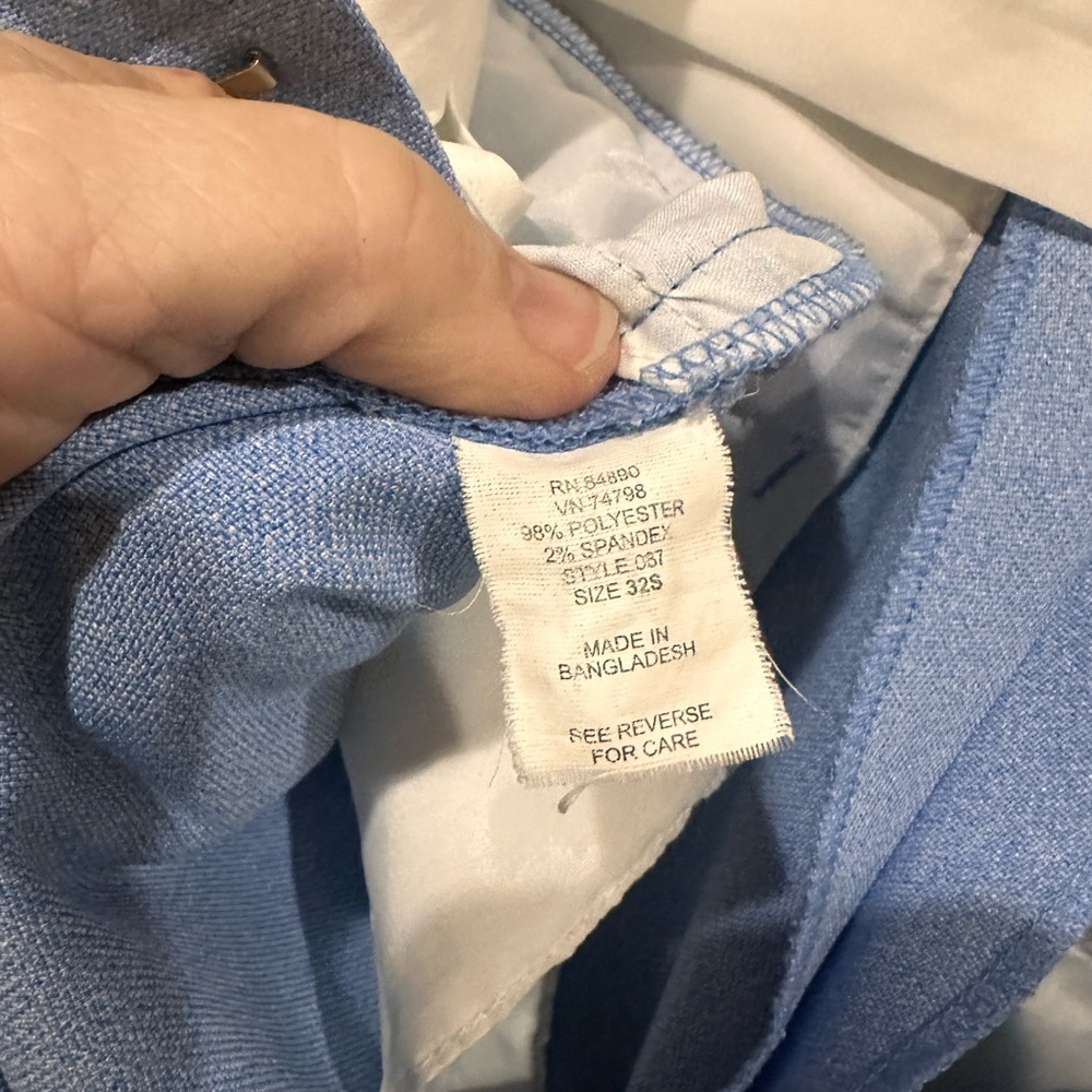 Men's Vintage Polyester Pants by Haband's Fit-Forever 34" Waist - Picture 7 of 8